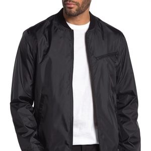 NEW!!! John Varvatos Black Bomber Jacket (L)